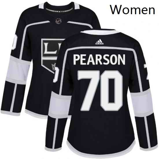 Womens Adidas Los Angeles Kings 70 Tanner Pearson Authentic Black Home NHL Jersey